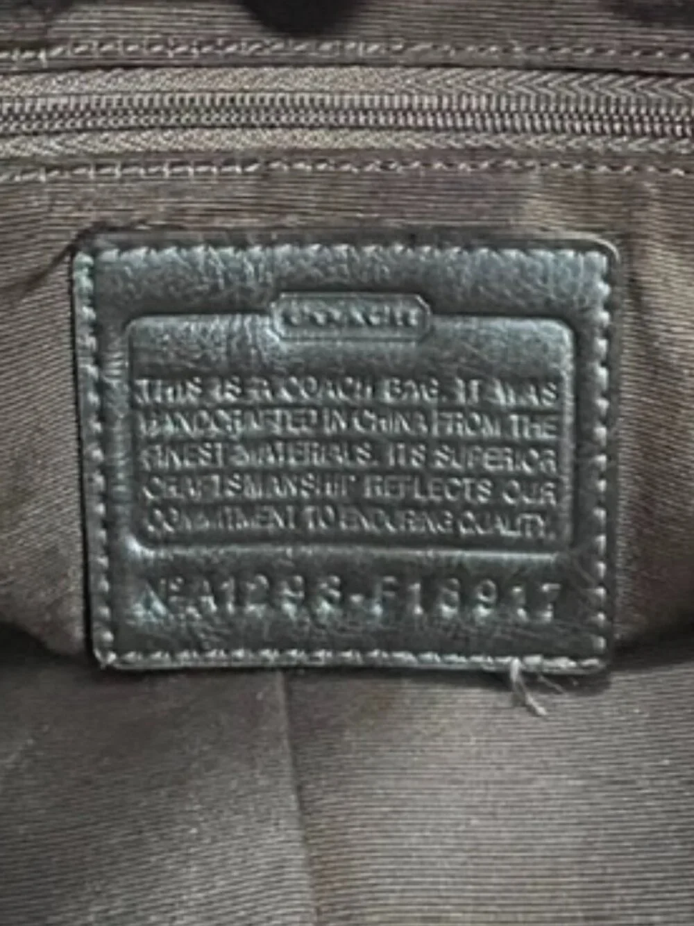COACH PEYTON HERITAGE TOTE F18917 TAN / DRK BROWN